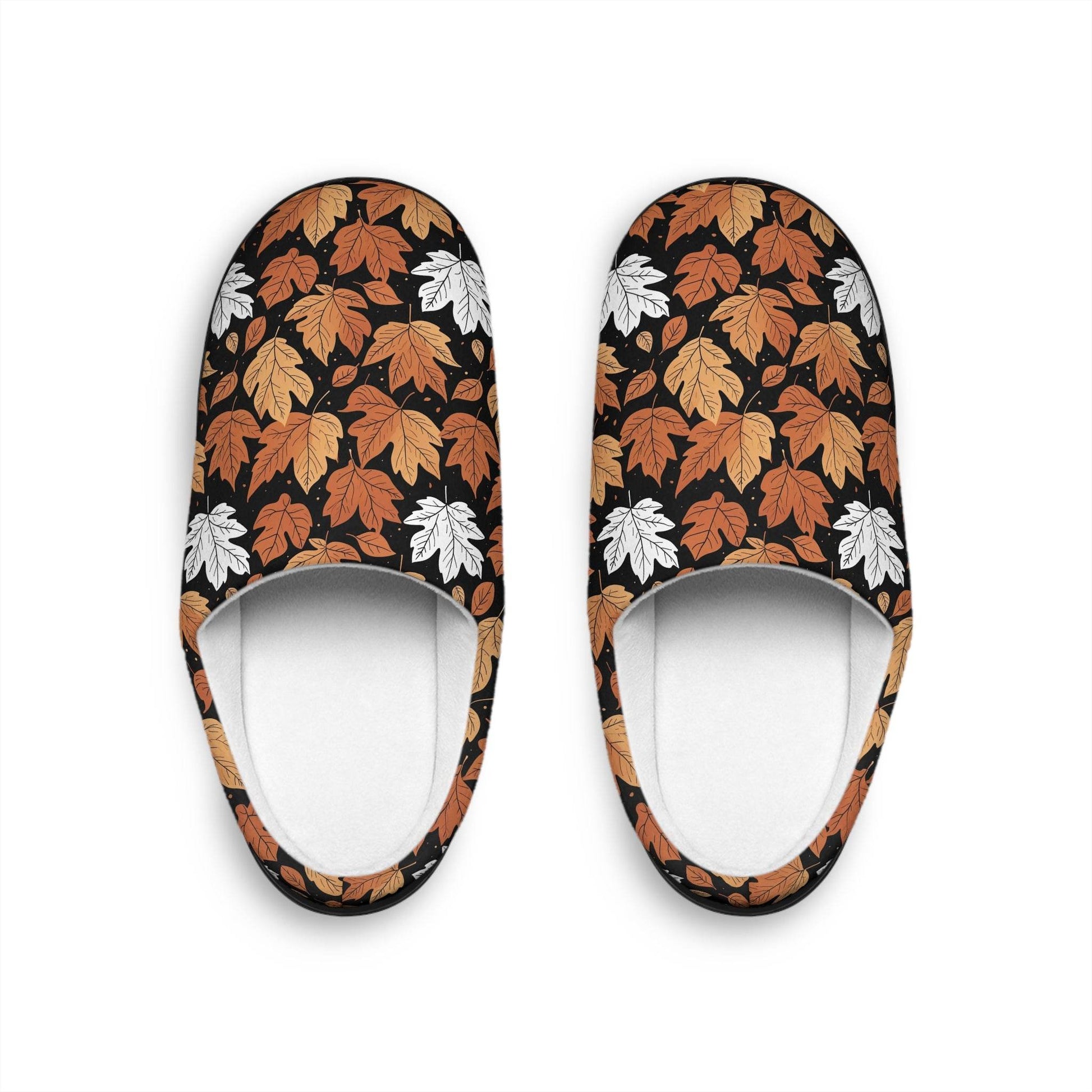 Mens Indoor Maple Leaves Slippers - DeRose Seasonal