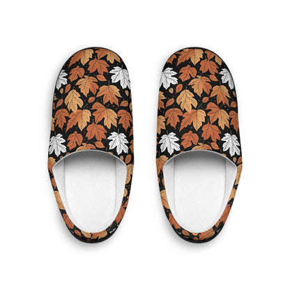 Mens Indoor Maple Leaves Slippers - DeRose Seasonal