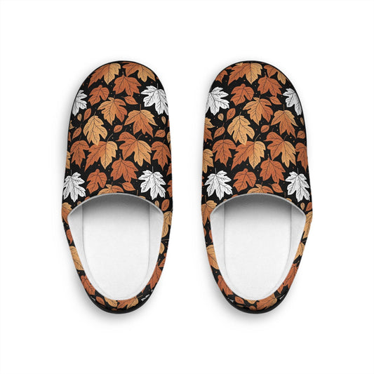 Mens Indoor Maple Leaves Slippers - DeRose Seasonal