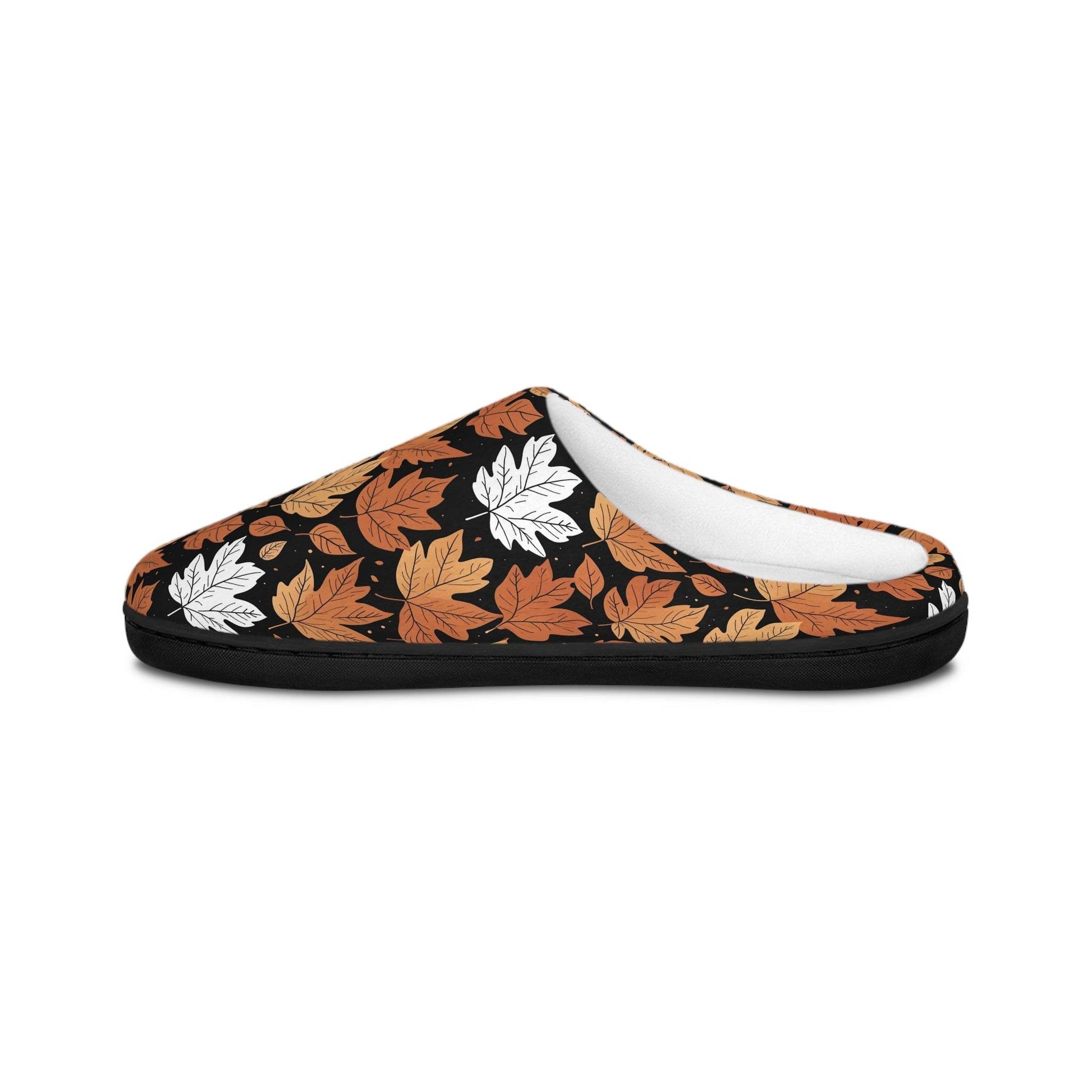 Mens Indoor Maple Leaves Slippers - DeRose Seasonal