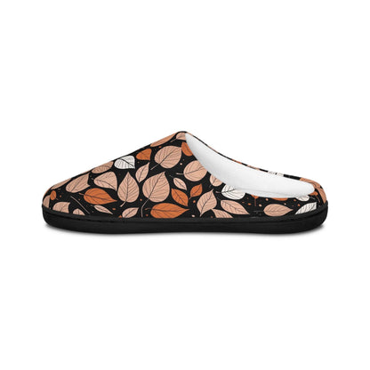 Men's Indoor Red Leaves Fall Time Slippers - DeRose Seasonal
