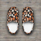 Men's Indoor Red Leaves Fall Time Slippers - DeRose Seasonal