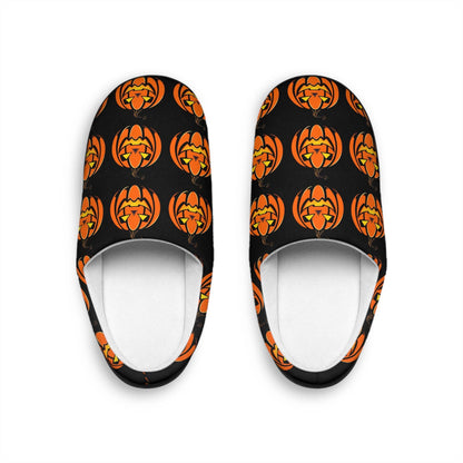 Men's Indoor Halloween Jack-O-Lantern Slippers - DeRose Seasonal