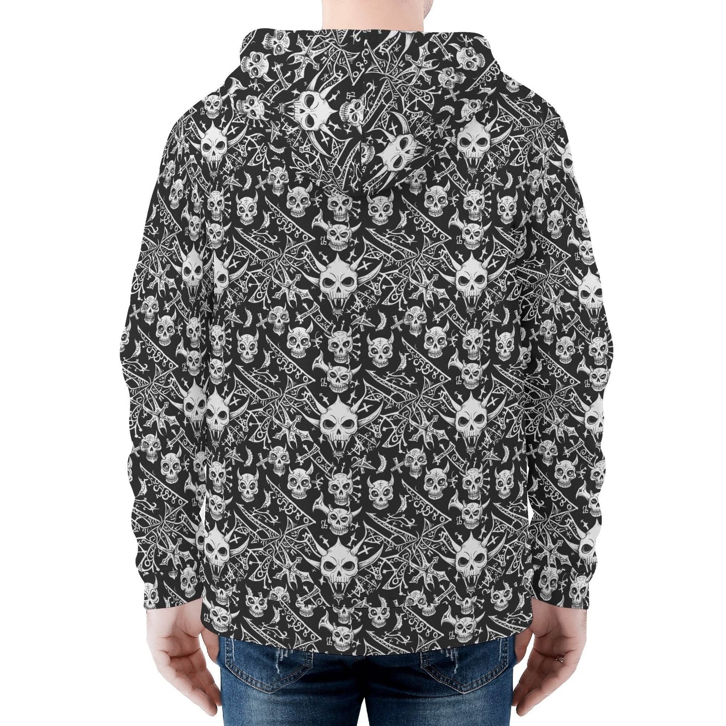 Men's Little Devil Classic Zip Up Hoodie Warm Jacket - DeRose Seasonal