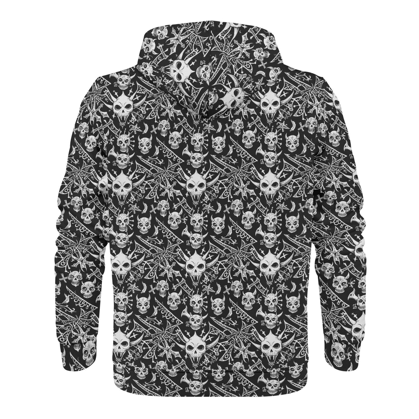 Men's Little Devil Classic Zip Up Hoodie Warm Jacket - DeRose Seasonal