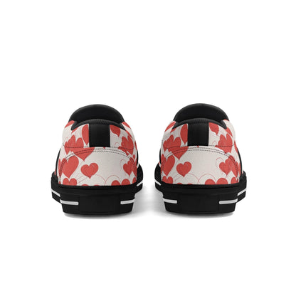 Men's Minimal Hearts Rubber Slip On Shoes - DeRose Seasonal