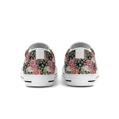 Men's Pink Skull Rubber Slip On Shoes - DeRose Seasonal