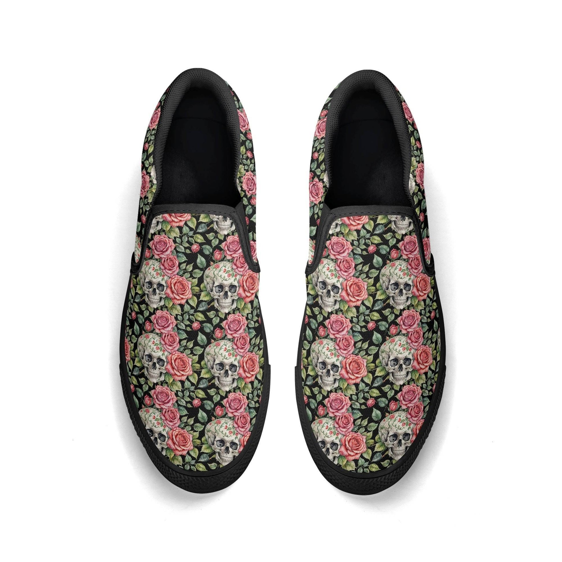 Men's Pink Skull Rubber Slip On Shoes - DeRose Seasonal