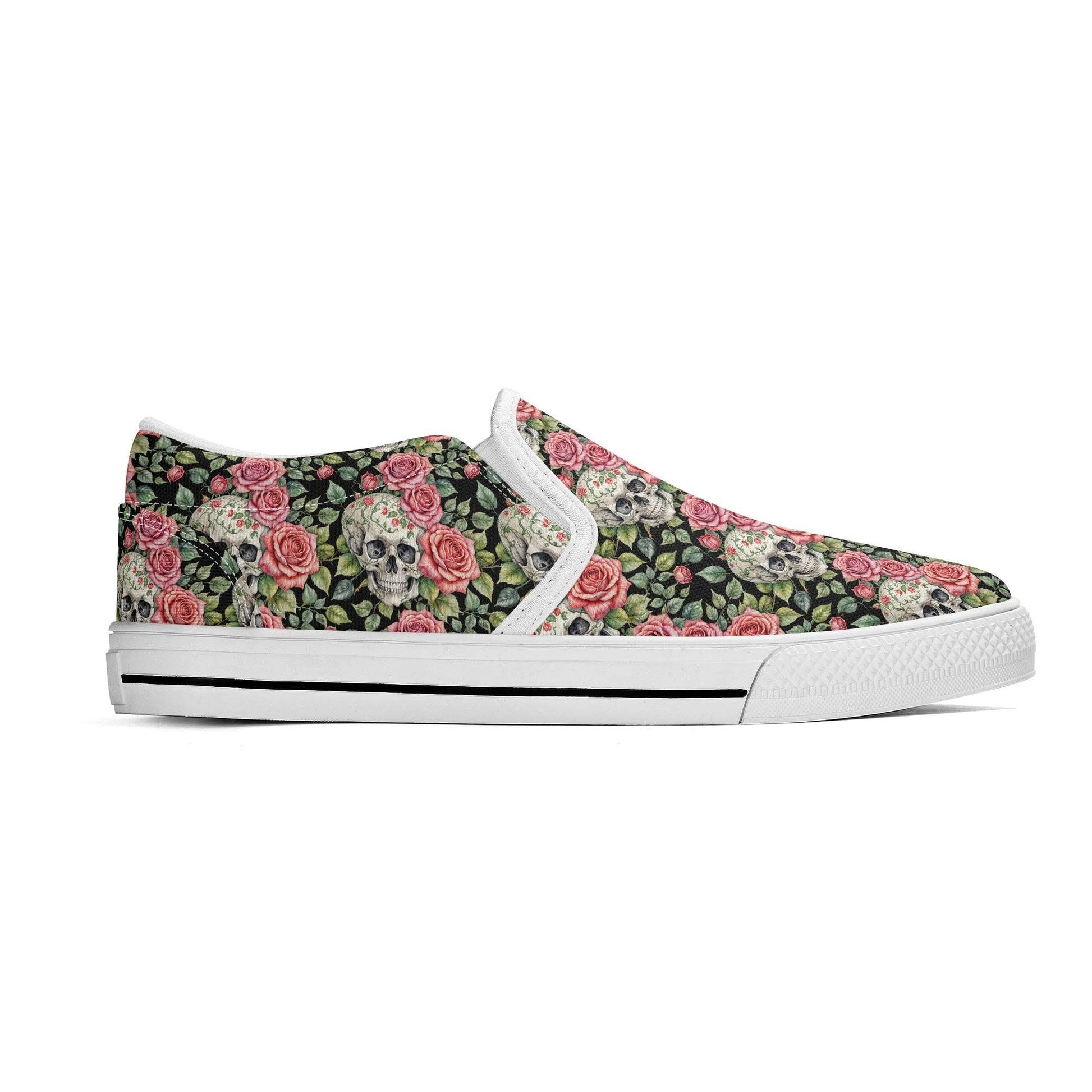 Men's Pink Skull Rubber Slip On Shoes - DeRose Seasonal
