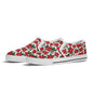Men's Poinsettia Floral Rubber Slip On Shoes - DeRose Seasonal