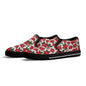 Men's Poinsettia Floral Rubber Slip On Shoes - DeRose Seasonal