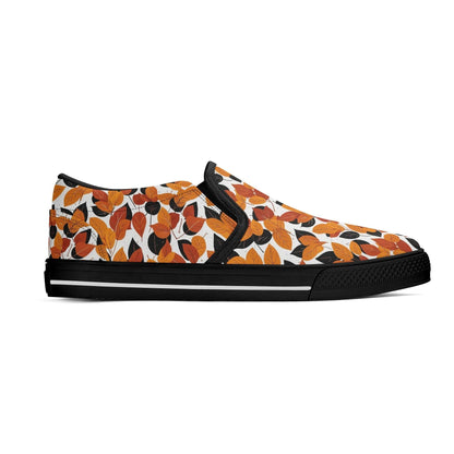 Men's Red Autumn Rubber Slip On Shoes - DeRose Seasonal