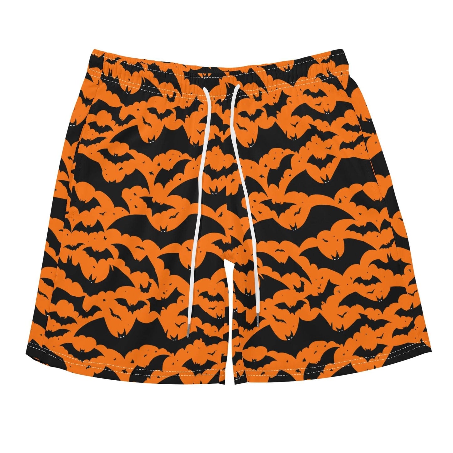 Men's Regular Fit Halloween Bats Hawaiian Short Sleeve Shirt and Shorts Set - DeRose Seasonal