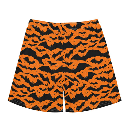 Men's Regular Fit Halloween Bats Hawaiian Short Sleeve Shirt and Shorts Set - DeRose Seasonal