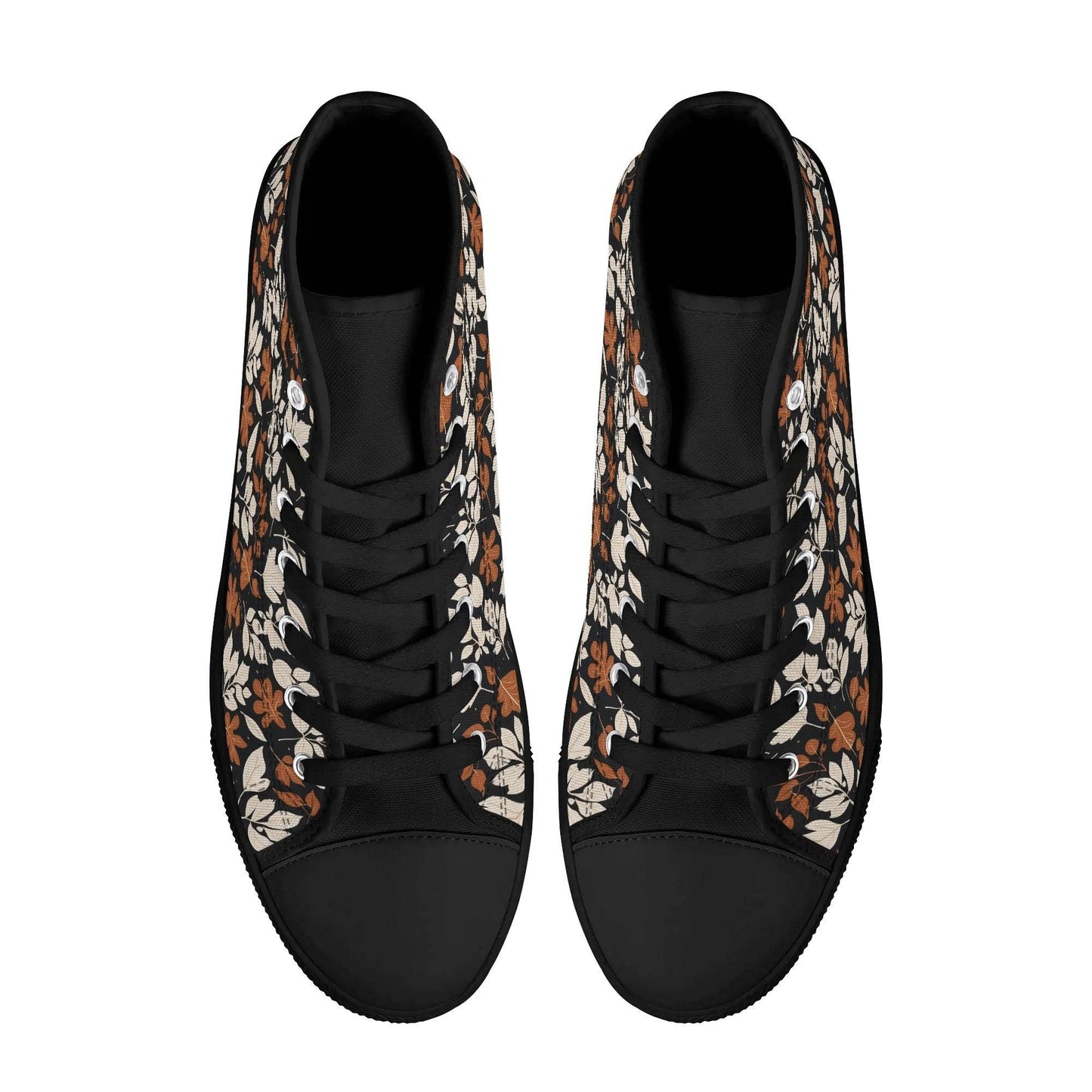 Men's Rubber High Top Dark Autumn Canvas Shoes - DeRose Seasonal