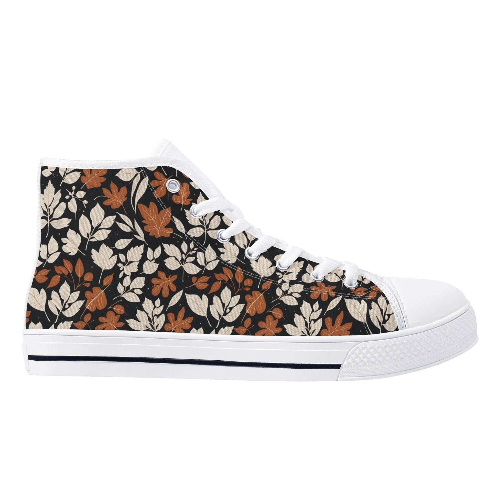 Men's Rubber High Top Dark Autumn Canvas Shoes - DeRose Seasonal