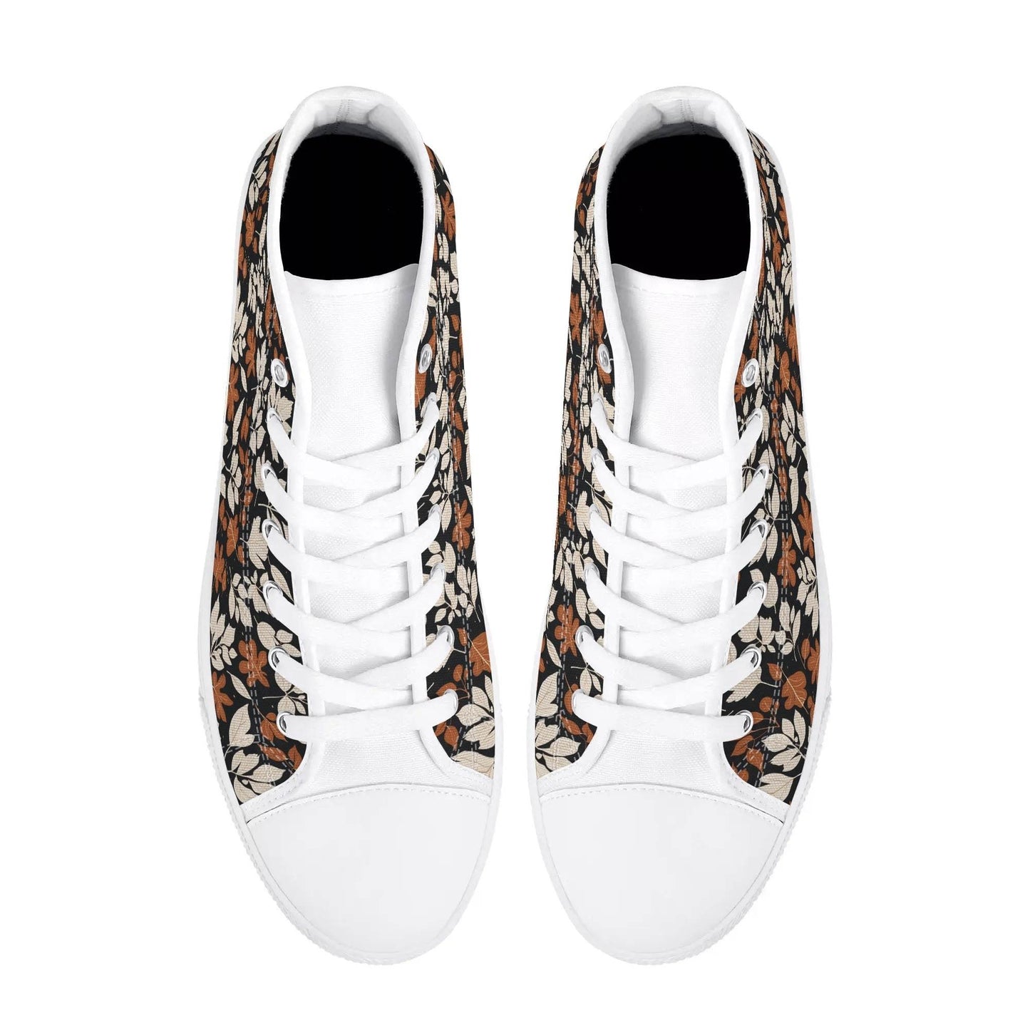 Men's Rubber High Top Dark Autumn Canvas Shoes - DeRose Seasonal