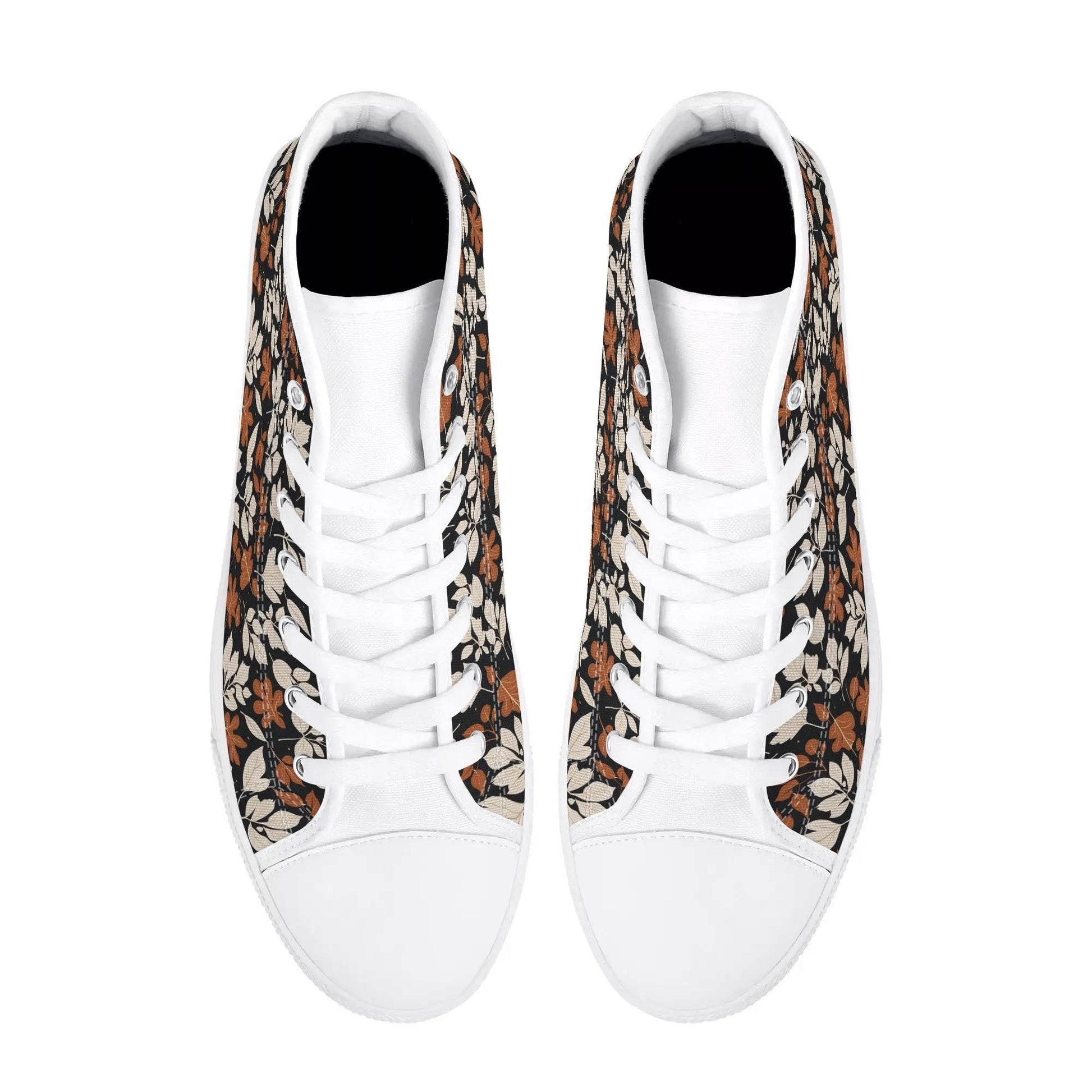 Men's Rubber High Top Dark Autumn Canvas Shoes - DeRose Seasonal