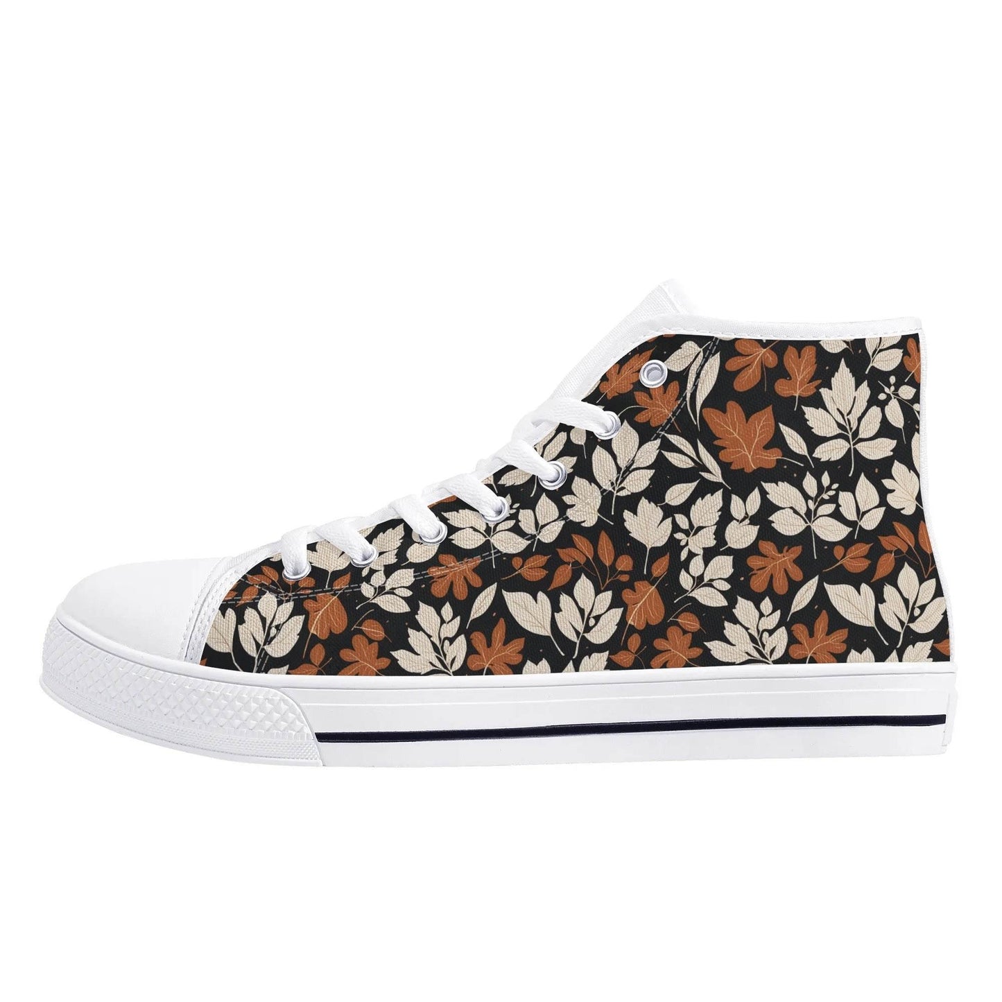 Men's Rubber High Top Dark Autumn Canvas Shoes - DeRose Seasonal