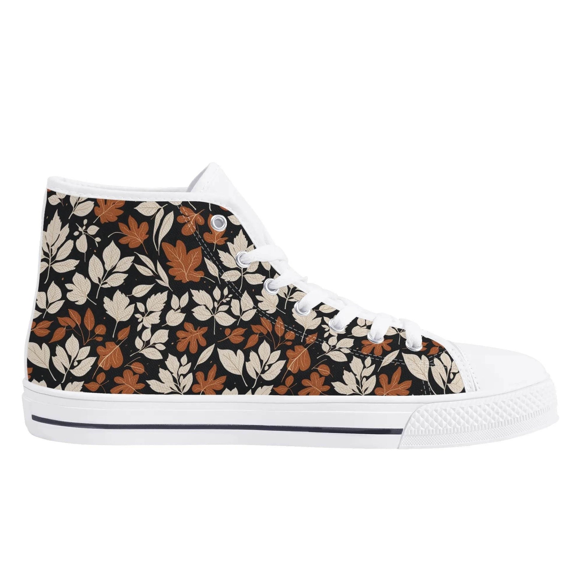 Men's Rubber High Top Dark Autumn Canvas Shoes - DeRose Seasonal