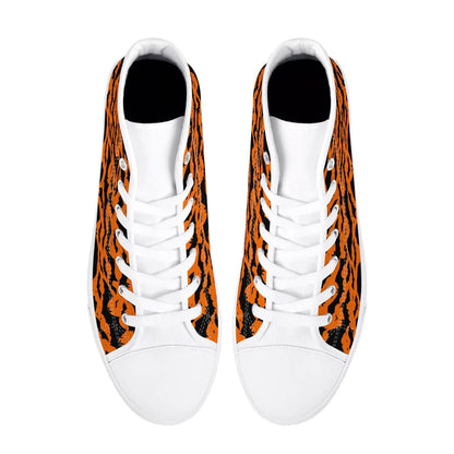 Men's Rubber High Top Halloween Bats Canvas Shoes - DeRose Seasonal