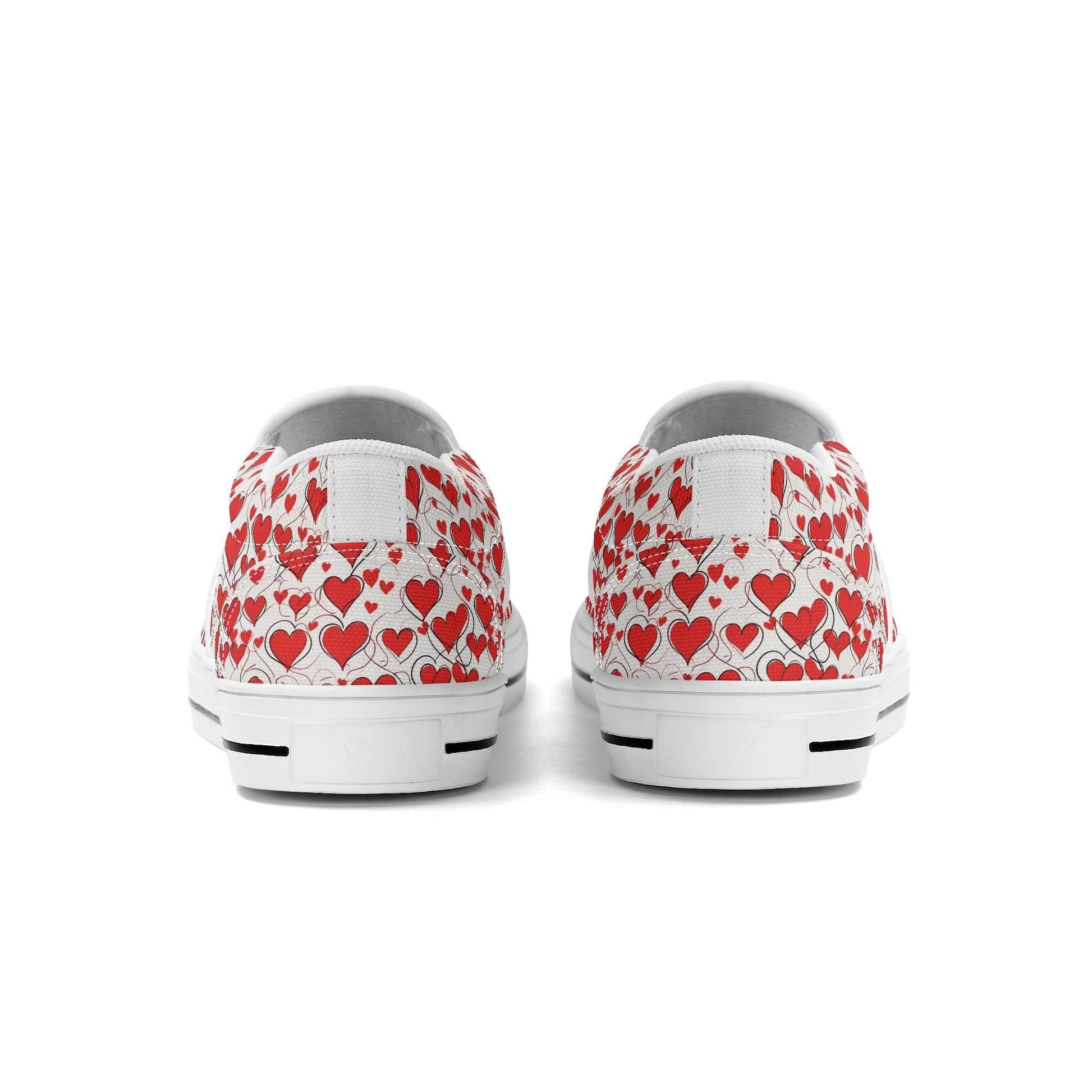 Men's Scribble Hearts Rubber Slip On Shoes - DeRose Seasonal