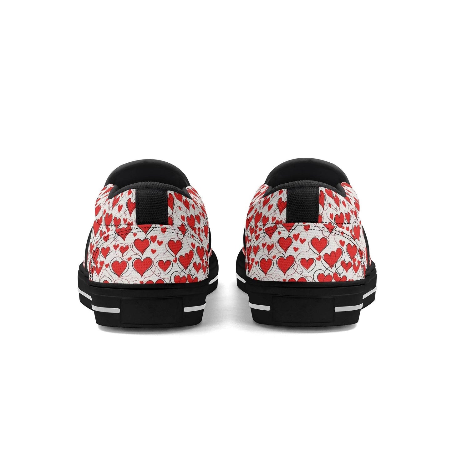Men's Scribble Hearts Rubber Slip On Shoes - DeRose Seasonal