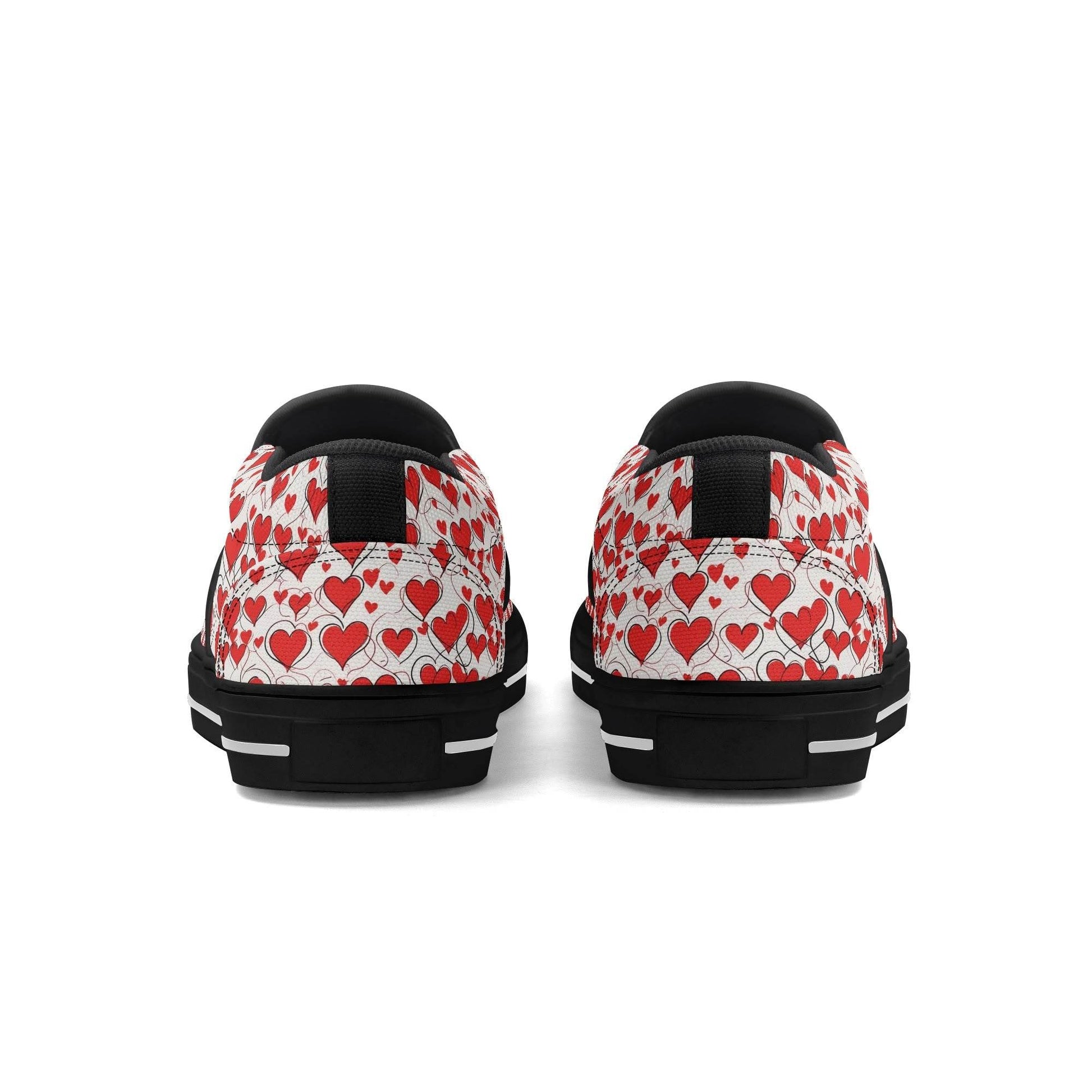 Men's Scribble Hearts Rubber Slip On Shoes - DeRose Seasonal