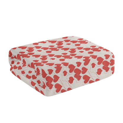 Minimal Hearts Bath Towel - DeRose Seasonal