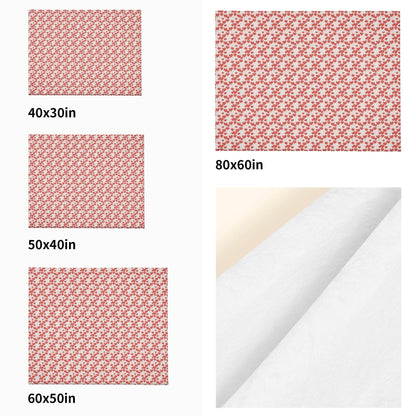Minimal Hearts Flannel Breathable Blanket 4 Sizes - DeRose Seasonal