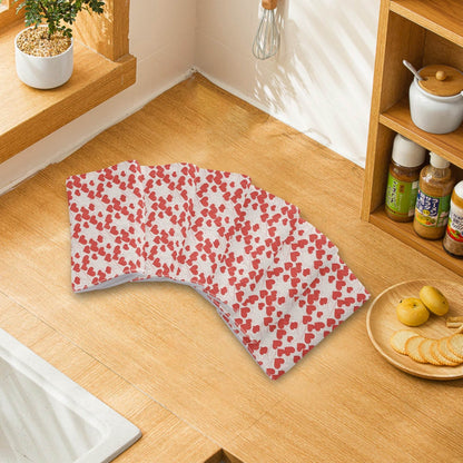 Minimal Hearts Hand Towels (6 Pcs) - DeRose Seasonal
