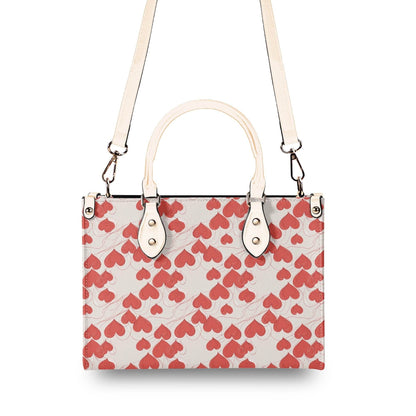 Minimal Hearts Luxury Women Leather Handbag (3 sizes) - DeRose Seasonal