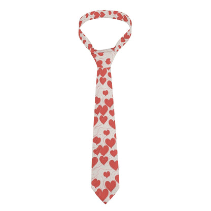 Minimal Hearts Men's Necktie - DeRose Seasonal