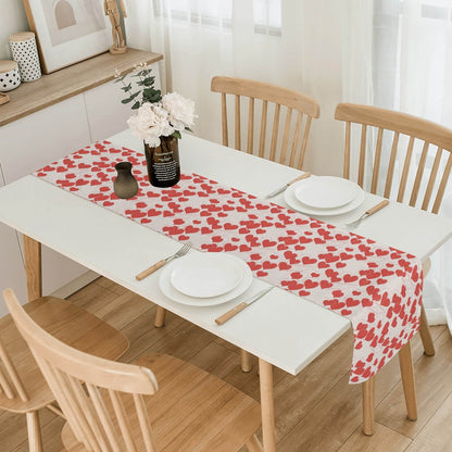Minimal Hearts Polyester Table Runner - DeRose Seasonal