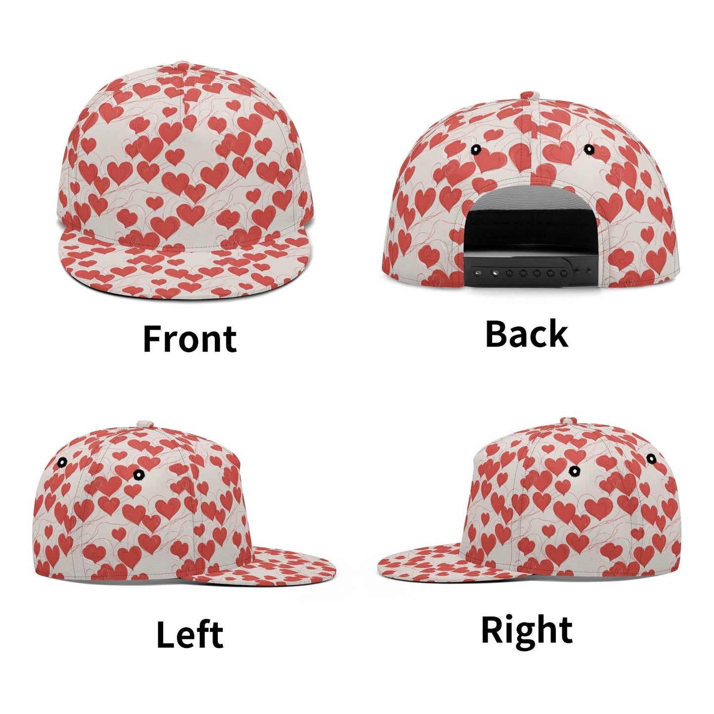 Minimal Hearts Unisex Classic Snapbacks - DeRose Seasonal