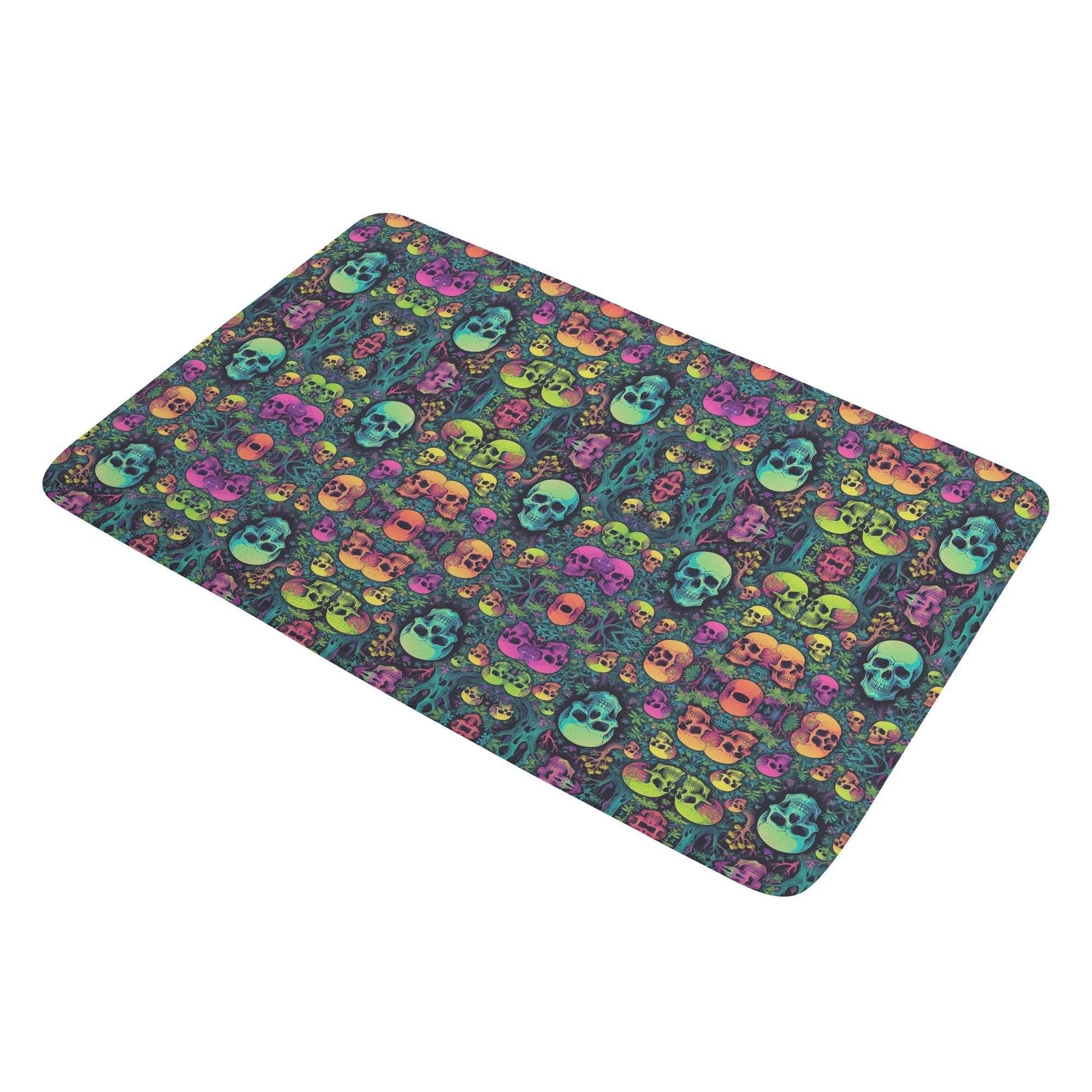 Mirror Skulls Plush Indoor Doormat - DeRose Seasonal