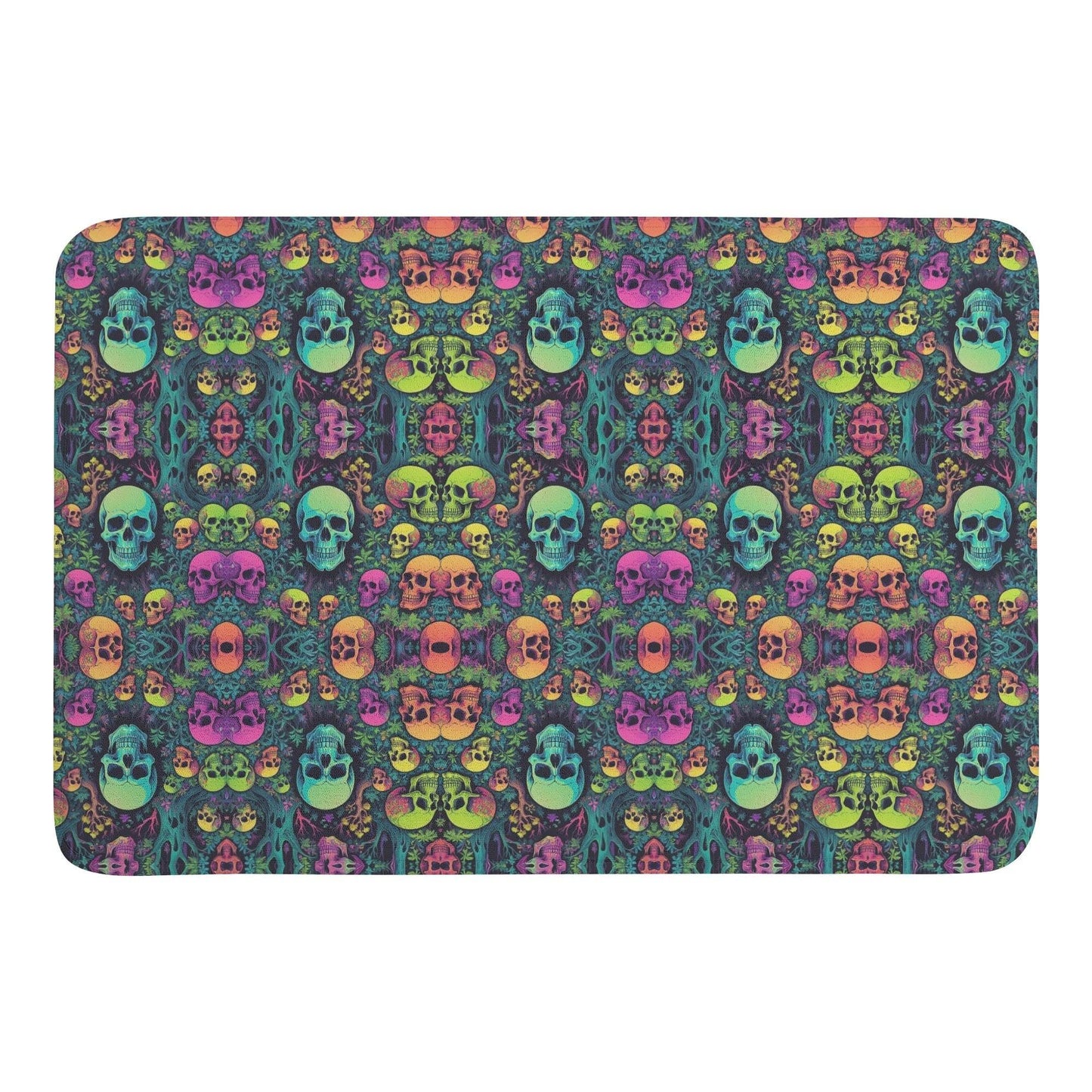 Mirror Skulls Plush Indoor Doormat - DeRose Seasonal