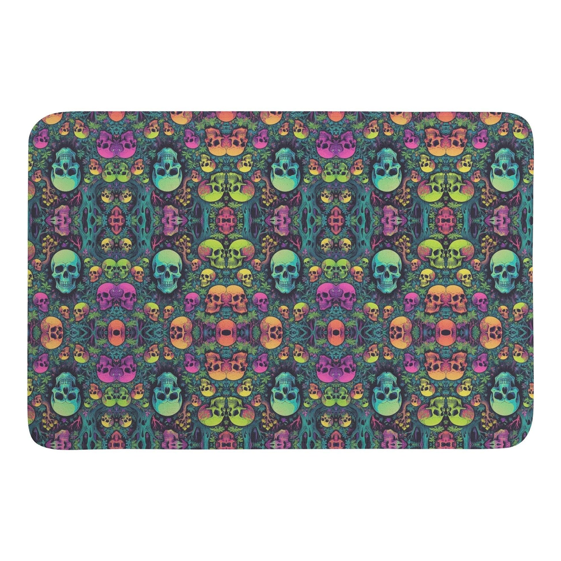 Mirror Skulls Plush Indoor Doormat - DeRose Seasonal