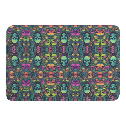 Mirror Skulls Plush Indoor Doormat - DeRose Seasonal