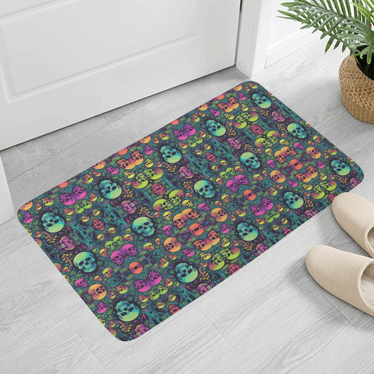 Mirror Skulls Plush Indoor Doormat - DeRose Seasonal