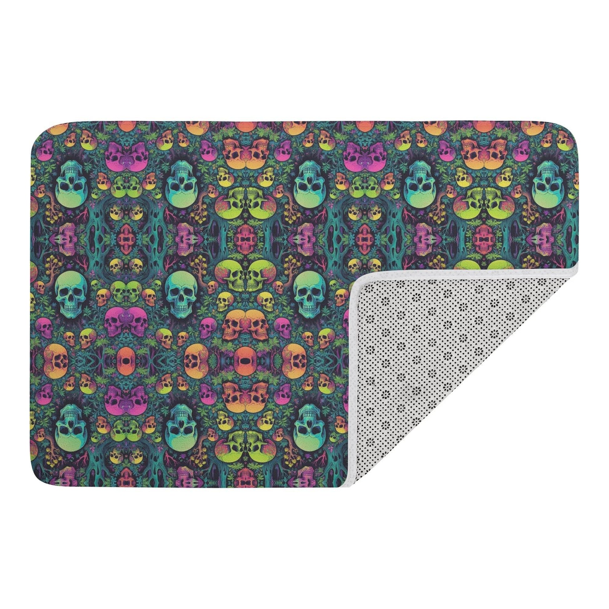 Mirror Skulls Plush Indoor Doormat - DeRose Seasonal