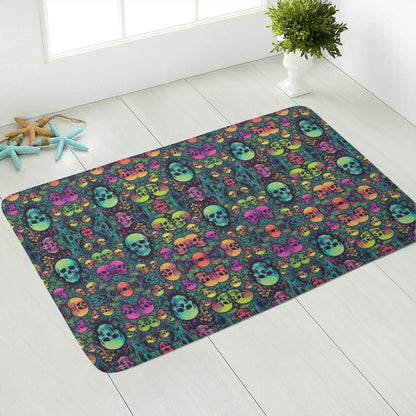 Mirror Skulls Plush Indoor Doormat - DeRose Seasonal