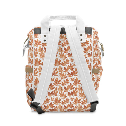 Multifunctional Autumn Leaves Diaper Backpack - DeRose Seasonal