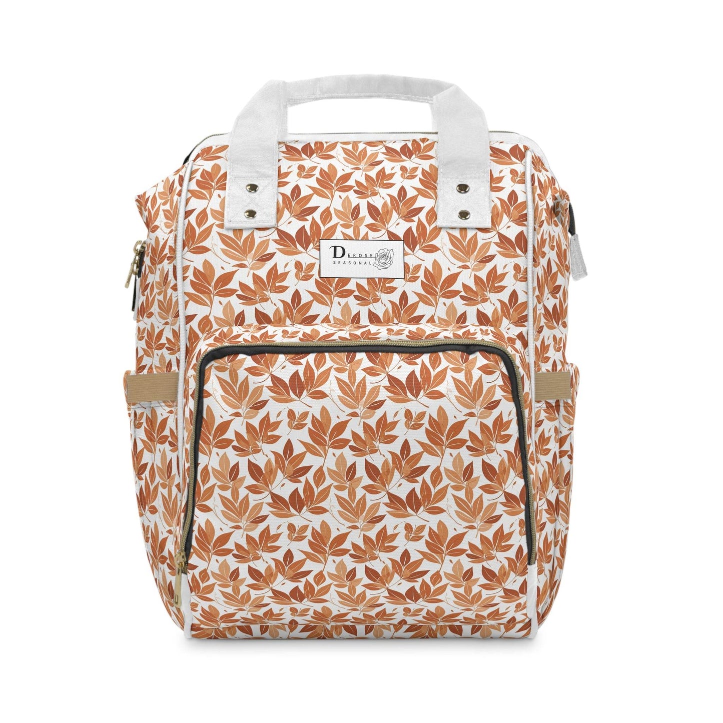 Multifunctional Autumn Leaves Diaper Backpack - DeRose Seasonal