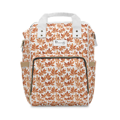 Multifunctional Autumn Leaves Diaper Backpack - DeRose Seasonal