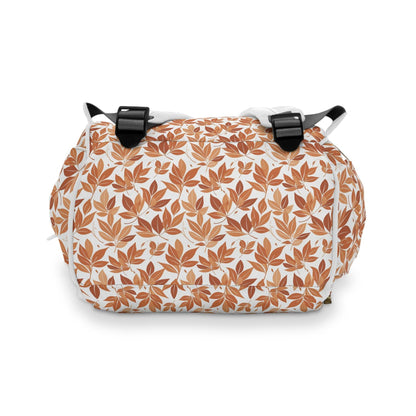 Multifunctional Autumn Leaves Diaper Backpack - DeRose Seasonal