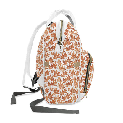 Multifunctional Autumn Leaves Diaper Backpack - DeRose Seasonal