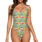 Watercolor Fruit One-Piece Swimsuits Polyester and Spandex