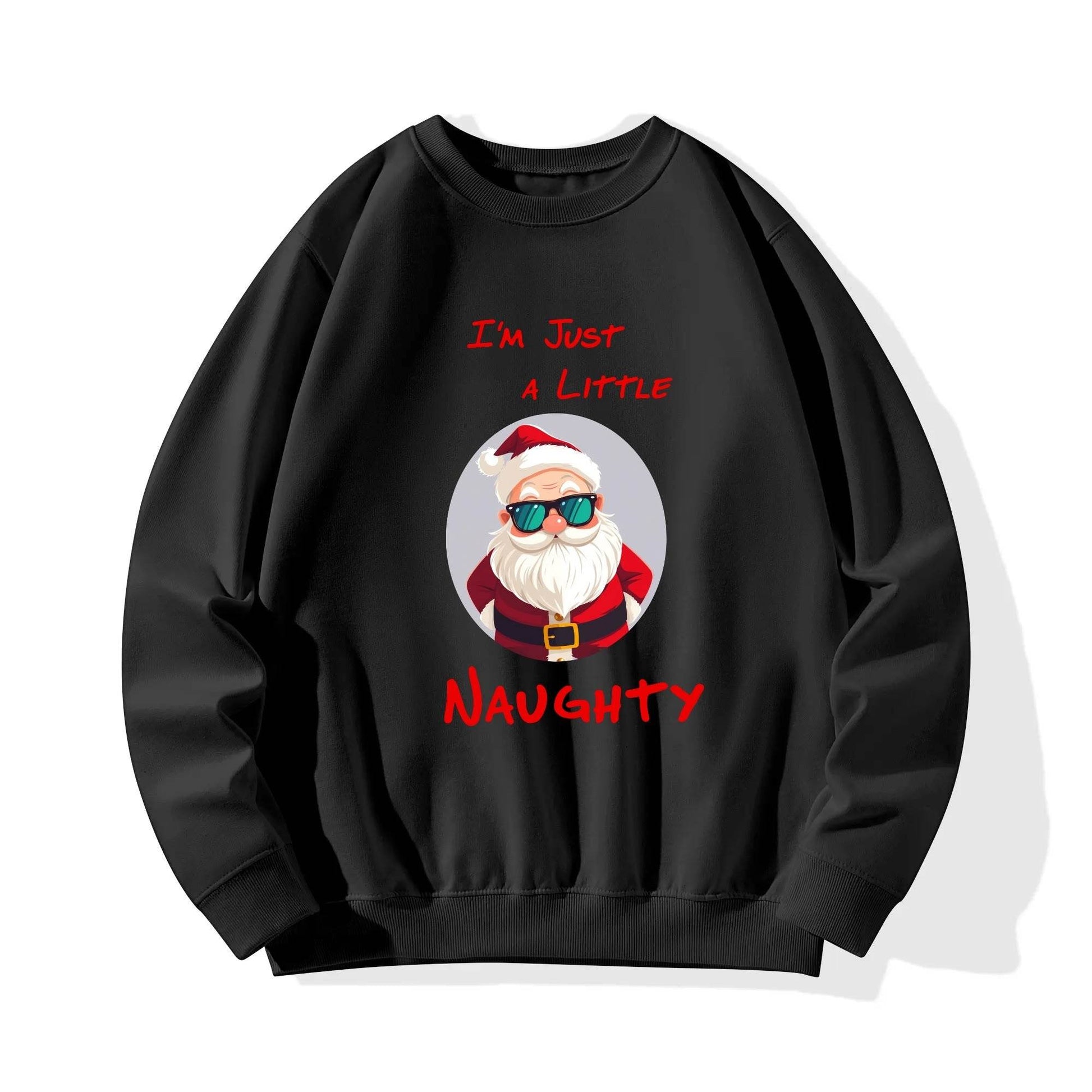 Naughty Santa Christmas Unisex Cotton Sweatshirt - DeRose Seasonal