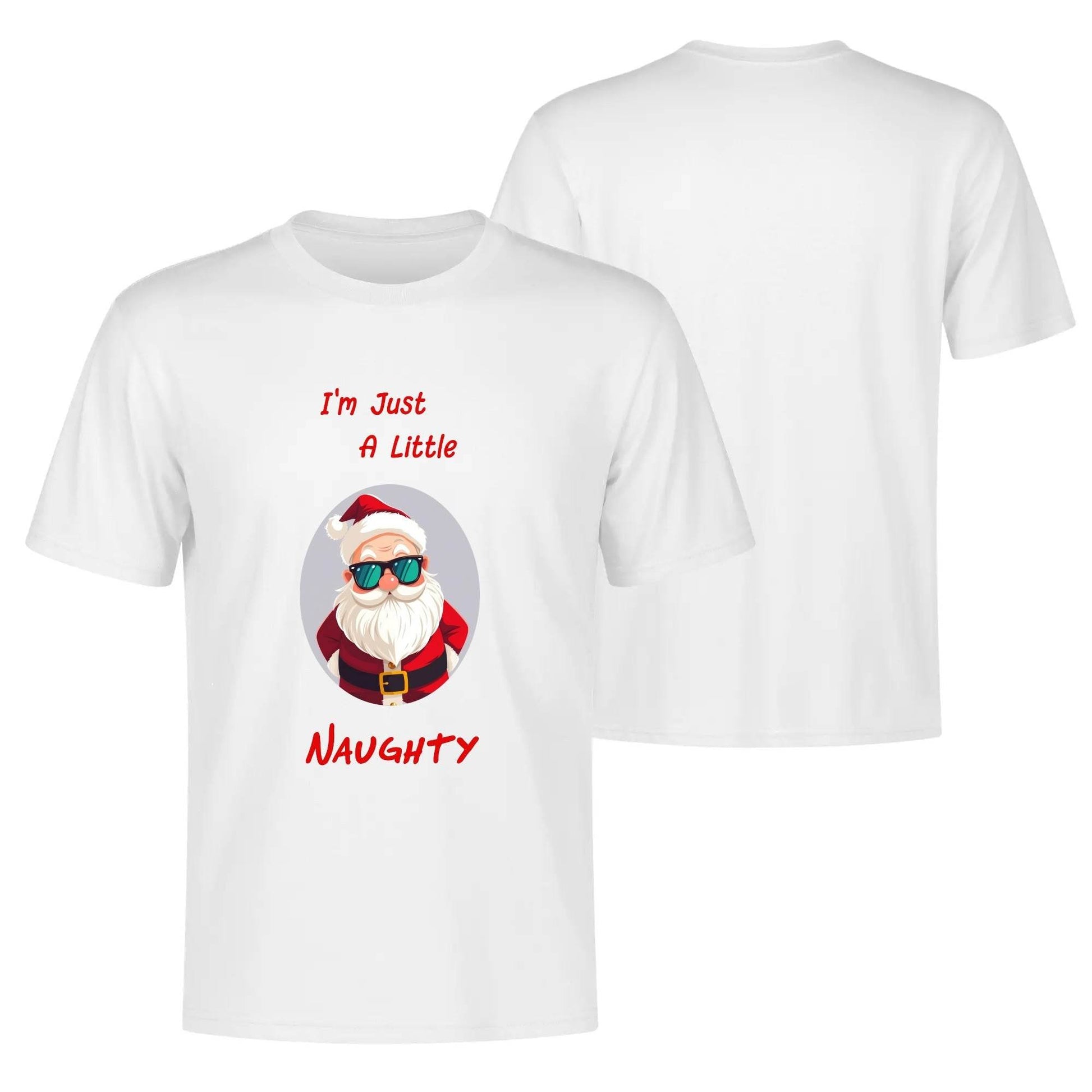 Naughty Santa Men's Cotton T-Shirt - DeRose Seasonal